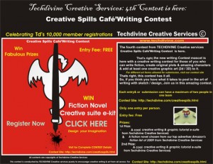 pencontesttd Creative Spills Cafe' Writing Contest