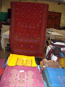Suf embroidery designer saree
