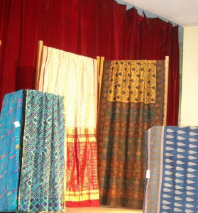 saree handblick printing