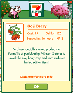 7 eleven ad on Farmville game socially gaming advertising