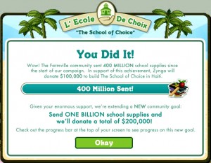 Haiti Relief from Zynga Game developers