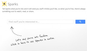 google sparks what you like delivered by google plus stay alert