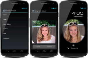 Galaxy nexus face unlock