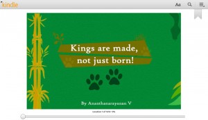 Kings are made not just born ebook cover page