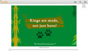 Kings are made not just born ebook cover page
