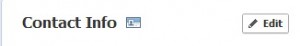 Edit contact info facebook profile