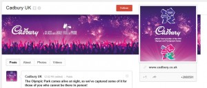 Cadbury's google plus profile page 