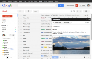 Gmail update with new compose window