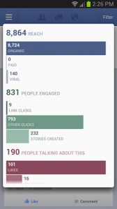 fb page manager stats