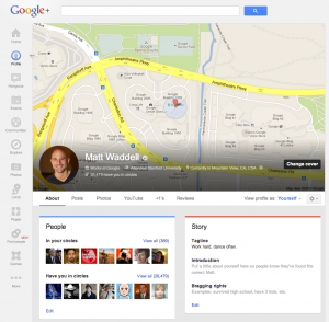 Google Plus location sharing