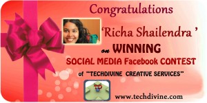 social media contest winner richa shailendra flikpart voucher 