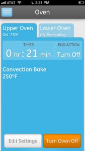 GE Oven via Smartphone