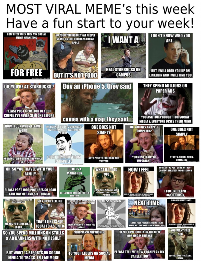 Monday meme fun creative social media tech 