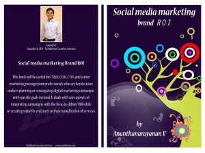 Kindle amazon paperback book on Social media marketing brand ROI Ananth V