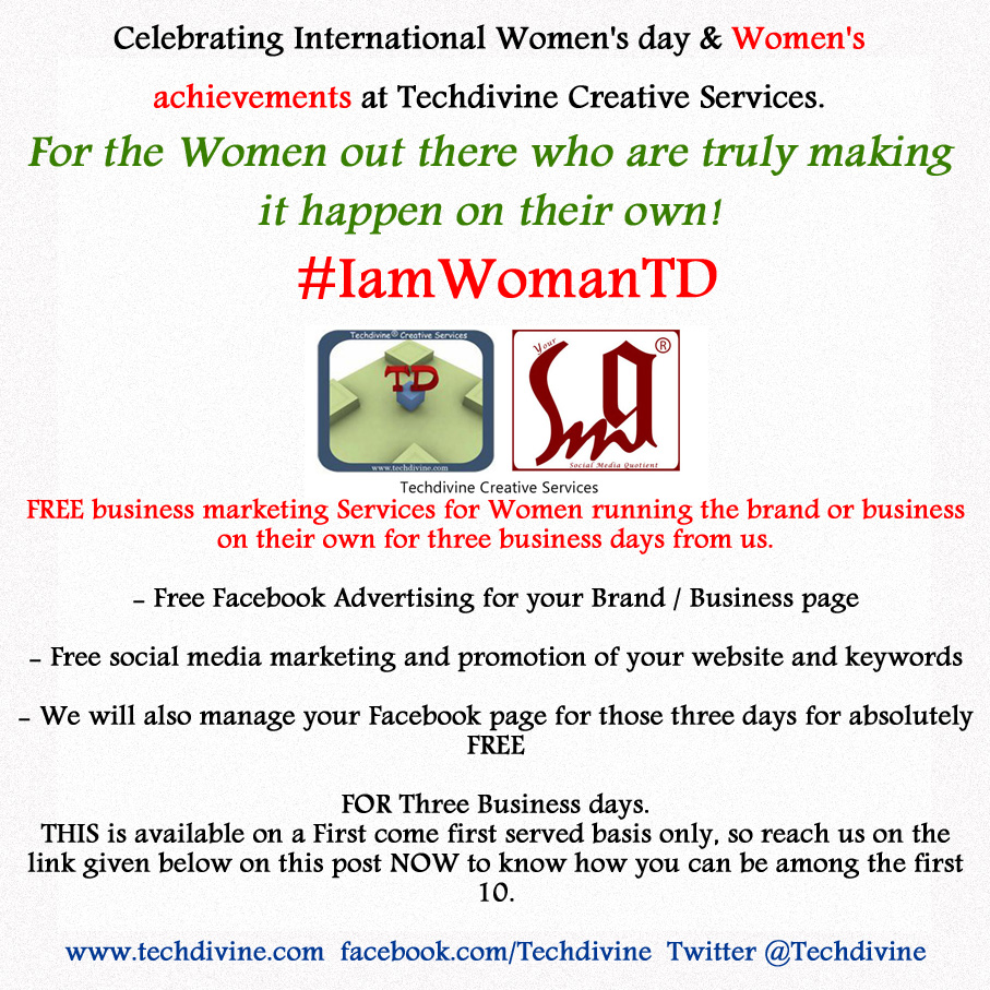 Celebrating womans day International Womans day #IamWomanTD