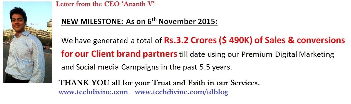 Digital agency new milestone in social media marketing Ananth V Best Digital Marketing Professional in India