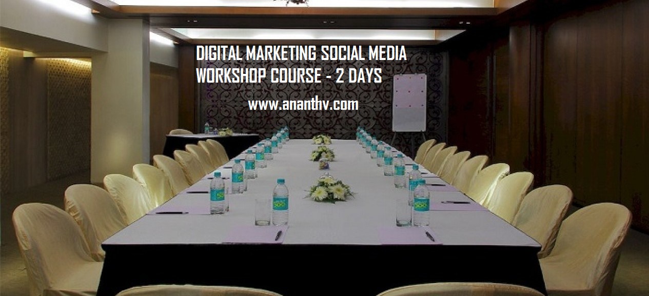 Learn Digital Marketing Social media Workshop in Mumbai by Ananth V