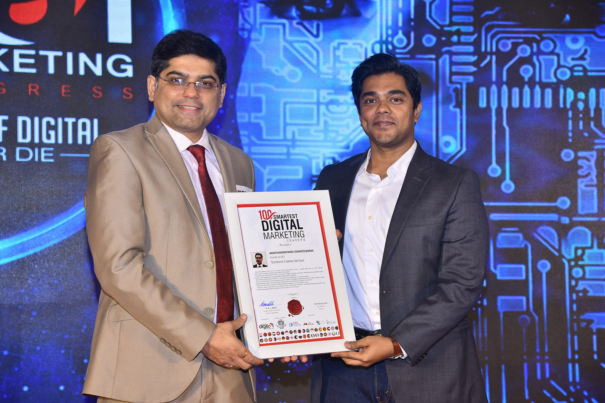 CMO ASIA WINNER World Marketing Congress Ananth V 100 smartest digital marketing leaders