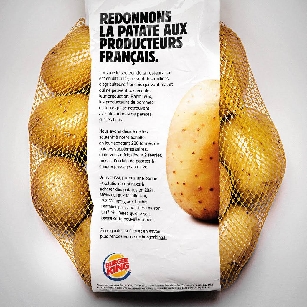 Burger king france potato