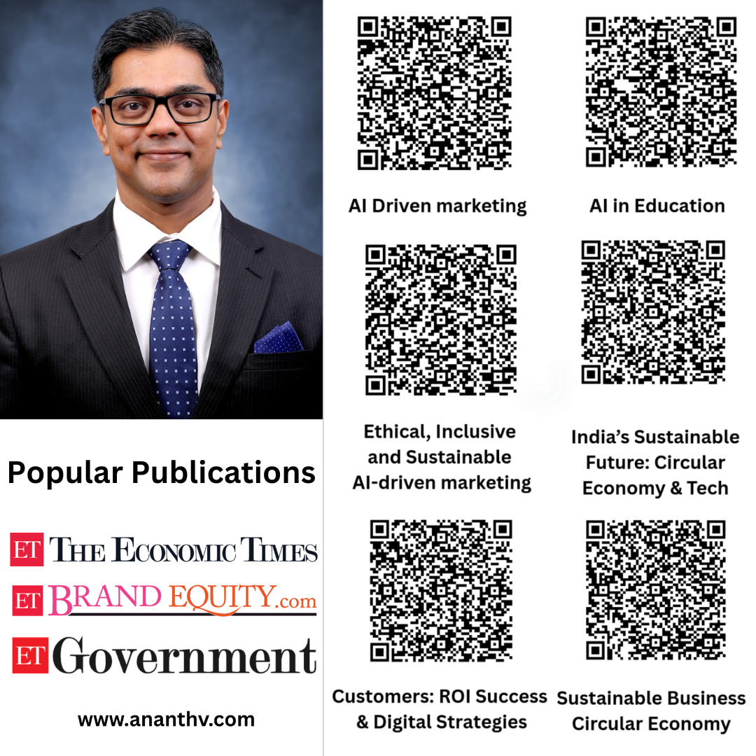 CMO Ananthanarayanan Venkateswaran Sustainable Circular Economy Digital Strategy ROI Marketing Training